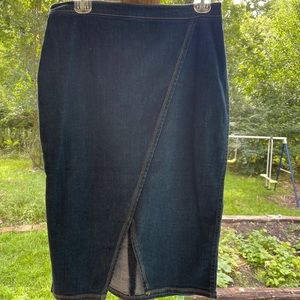 Du Jour midi denim skirt
